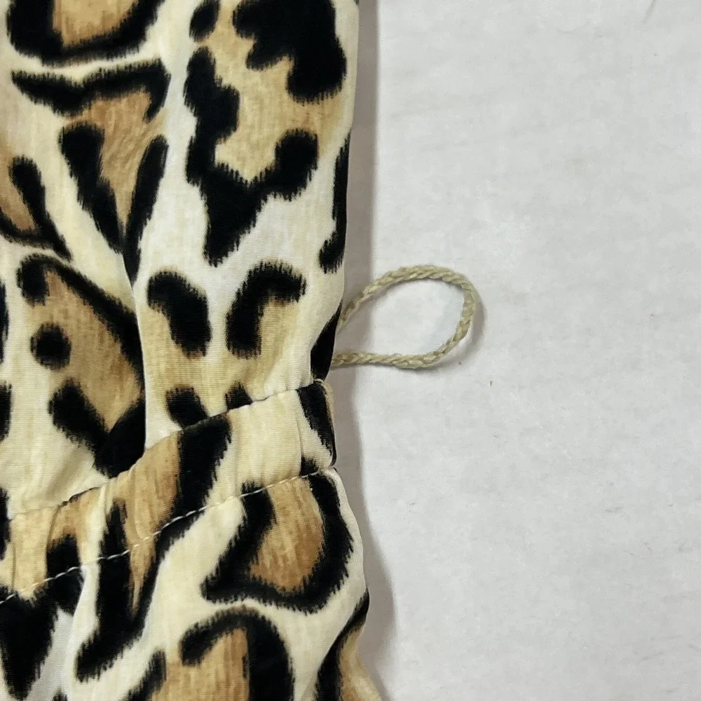 Lane Bryant Dress Leopard Print Womens 22/24 Strapless Tiered Midi‎ - Picture 5 of 8